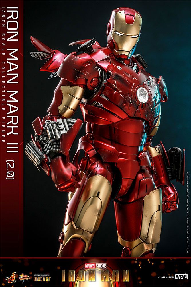 Hot Toys Iron Man Mark III (2.0) Iron Man Movie Masterpiece Series