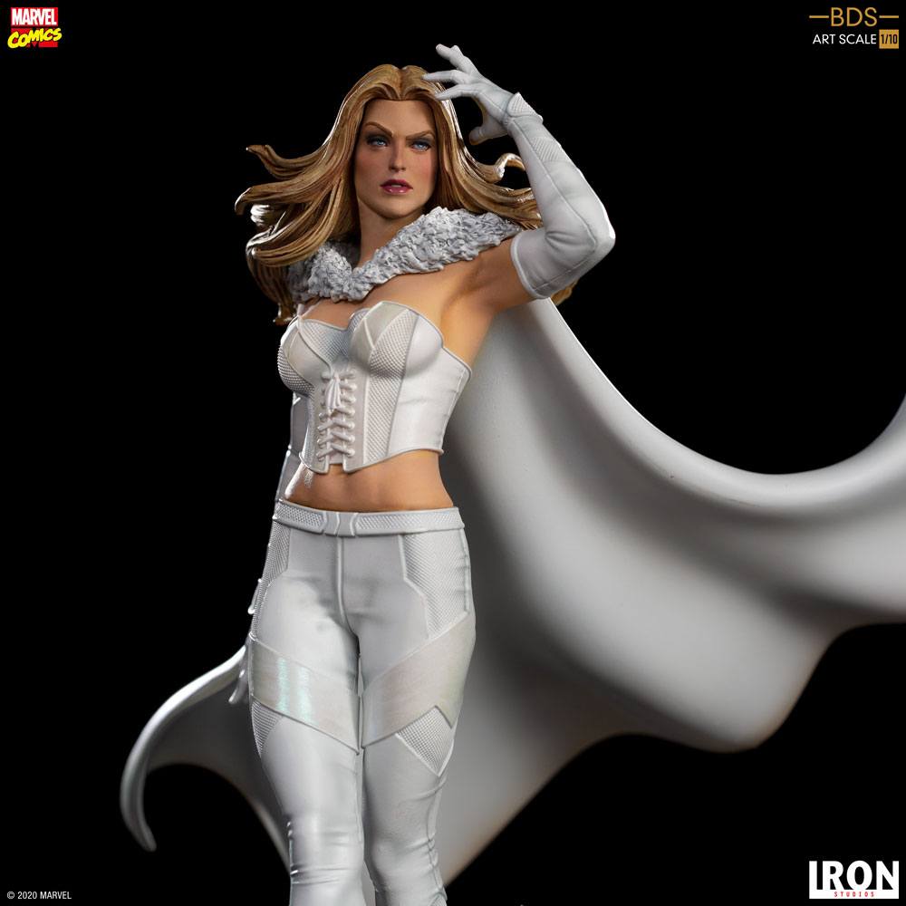 X Men Emma Frost Marvel Comics Bds Art 1 10 Scale Statue By Iron Studios