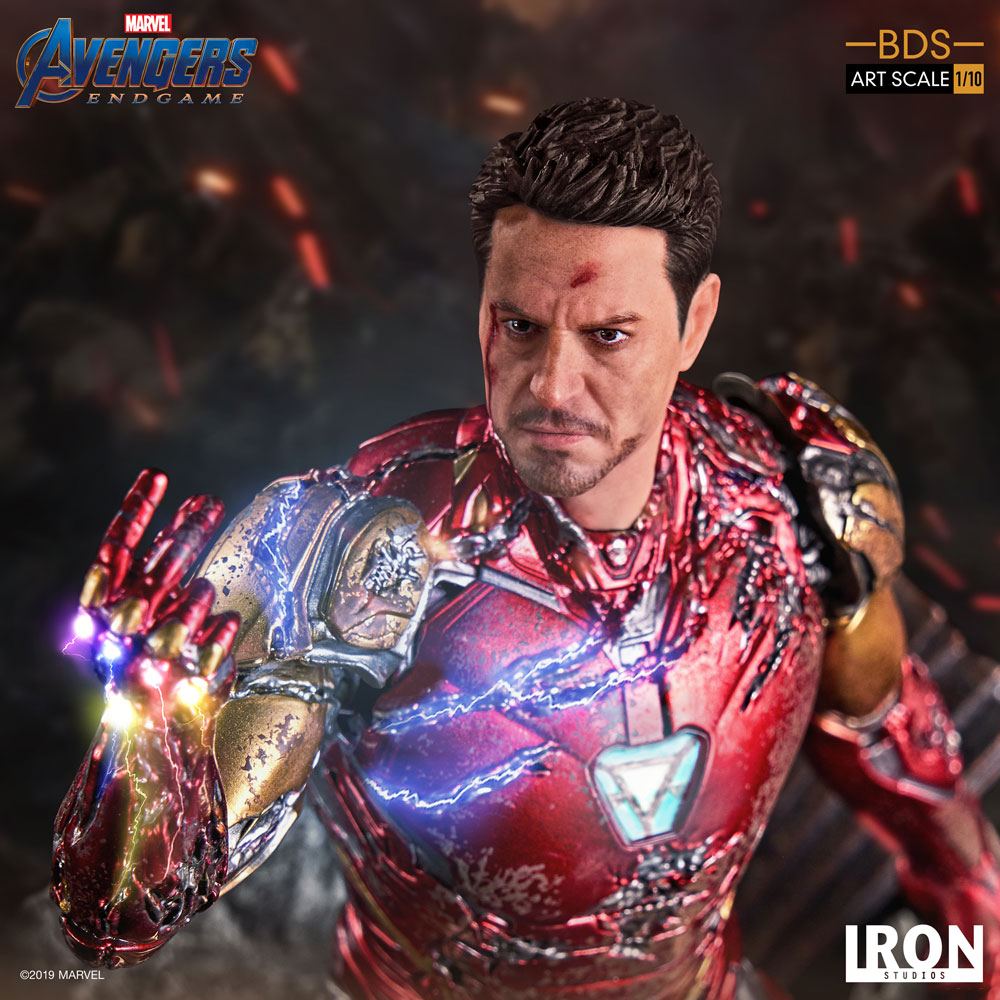 The Avengers I Am Iron Man Avengers Endgame s Art 1 10 Scale Statue By Iron Studios
