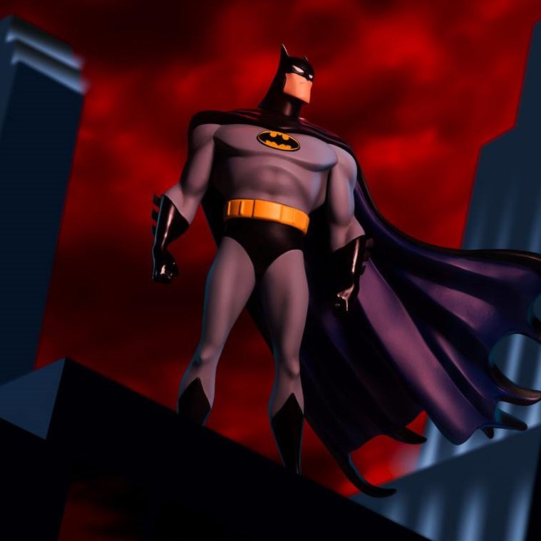 DC Comics: Batman The Animated Series (1992) Art 1/10 Scale Statue Batman  by Iron Studios