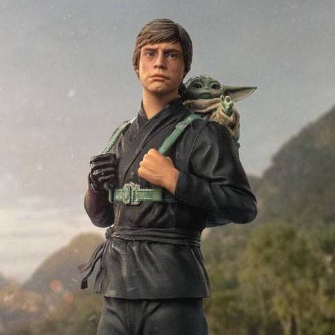 Iron Studios: Luke Skywalker & Grogu Training Star Wars Book of Boba ...