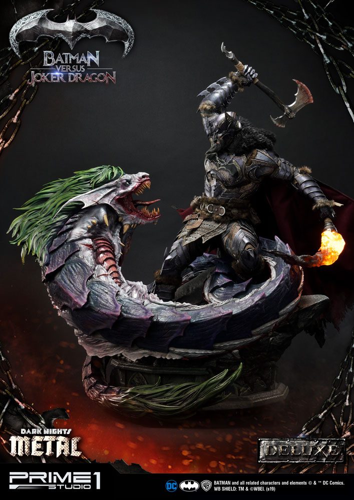 Prime 1 Studio: Batman Versus Joker Dragon Deluxe Ver. Dark Nights Metal  1/3 Scale Statue by Prime 1 Studio
