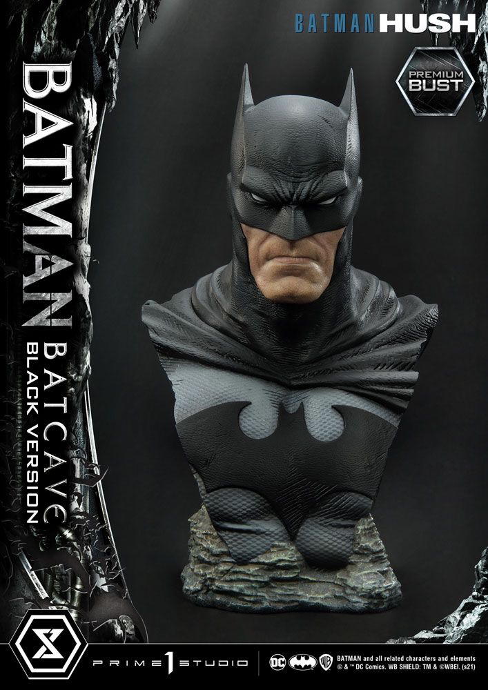 DC Comics: Batman Batcave Black Version Batman Hush 1/3 Bust by Prime 1  Studio