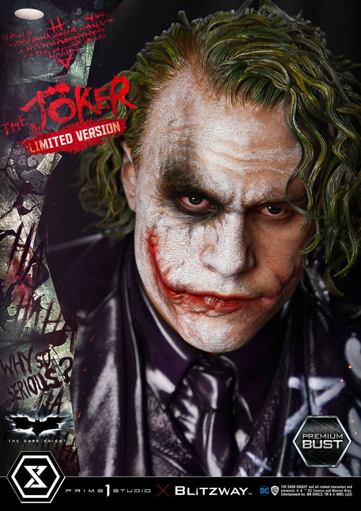 Prime 1 Studio: The Joker Limited Version The Dark Knight Premium Bust ...