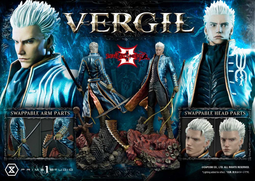 1/4 Quarter Scale Statue: Vergil Devil May Cry 4 Premium Statue by Darkside  Collectibles Studio