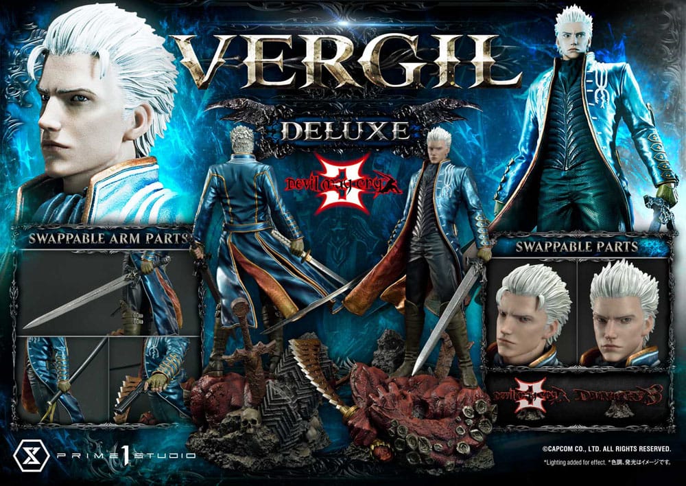 1/4 Quarter Scale Statue: Vergil Deluxe Version Devil May Cry 3 Ultimate  Premium Masterline Series 1/4 Statue by Prime 1 Studio