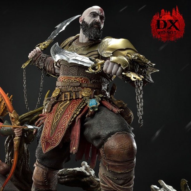 SET-Action Figure Kratos-Thor e Atreus - God Of War - 3D CREATIONS OFICIAL