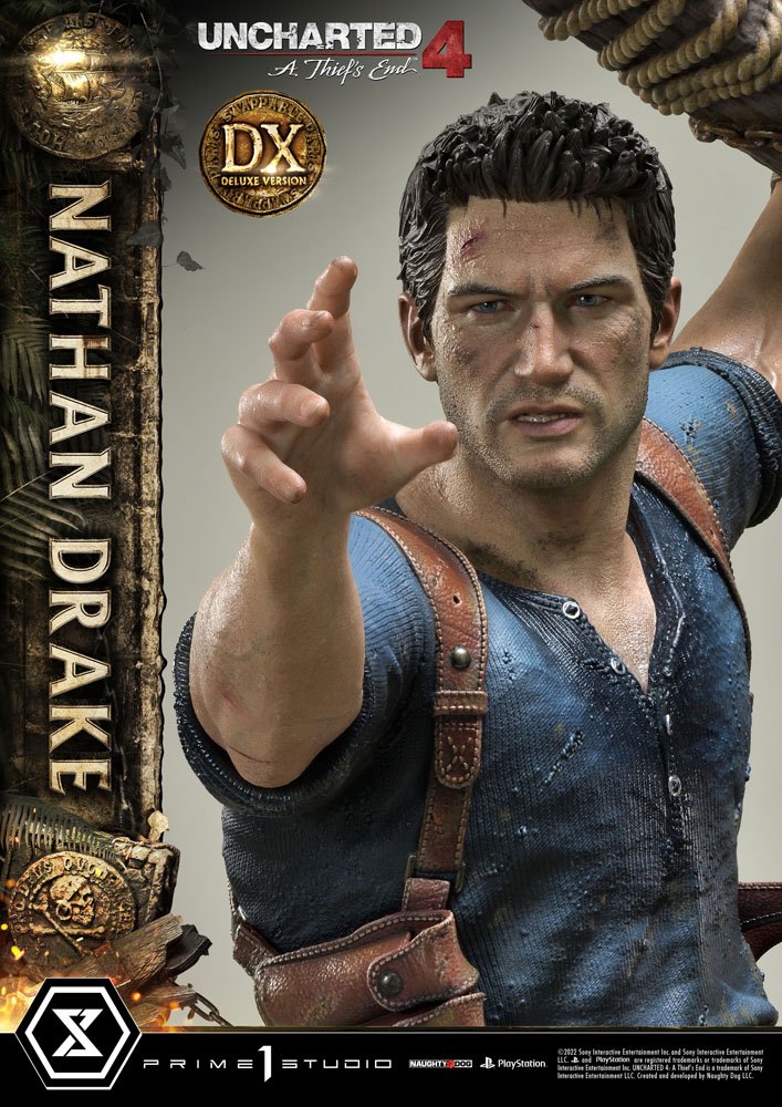 1/4 Quarter Scale Statue: Nathan Drake Deluxe Bonus Version Uncharted 4 A  Thief's End Ultimate Premium Masterline 1/4 Statue by Prime 1 Studio