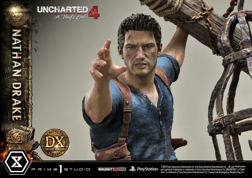 Other Video Games: Nathan Drake Uncharted Movie Deluxe Art 1/10 Scale  Statue by Iron Studios