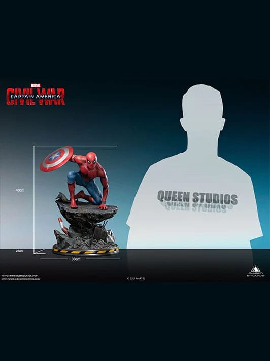 Queen Studios Spider Man Captain America Premium Version Captain