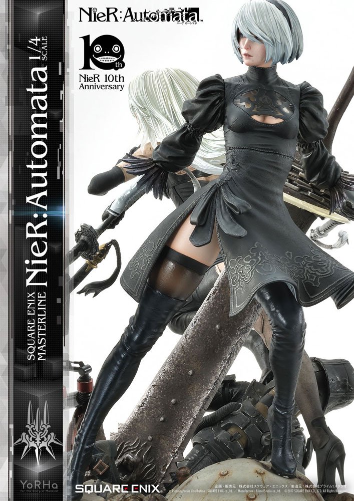 1 4 Quarter Scale Statue 2b 9s Deluxe Version Nier Automata 1 4 Statue By Square Enix