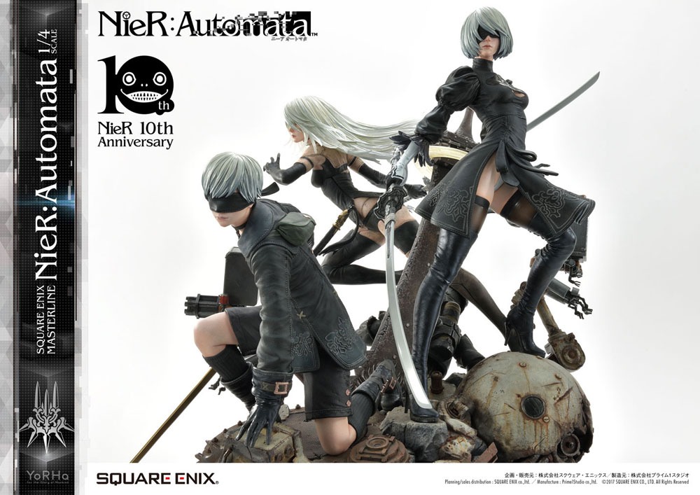 1 4 Quarter Scale Statue 2b 9s Deluxe Version Nier Automata 1 4 Statue By Square Enix