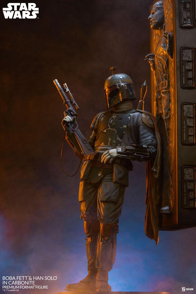 Sideshow Collectibles Boba Fett and Han Solo in Carbonite Star Wars